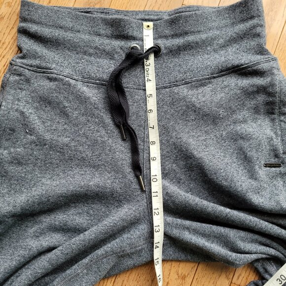 Donna Karan High Waisted Wide Leg Cropped Sweatpants L - Picture 13 of 15